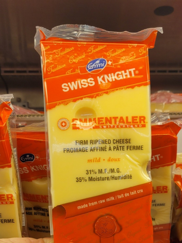 Image of Swiss Knight Emmental Mild Cheese - 1 x 450 Grams
